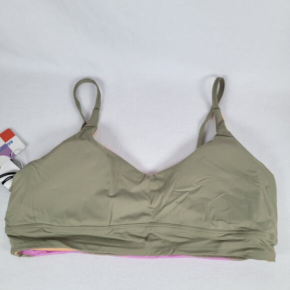 Prana Womens Willow Falls Reversible Swim Top Size Medium Multicolor Striped - Picture 9 of 9